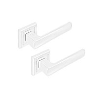 Ручки на розетте MVM/Linde A-2010 (T7a-E8a) WHITE белый